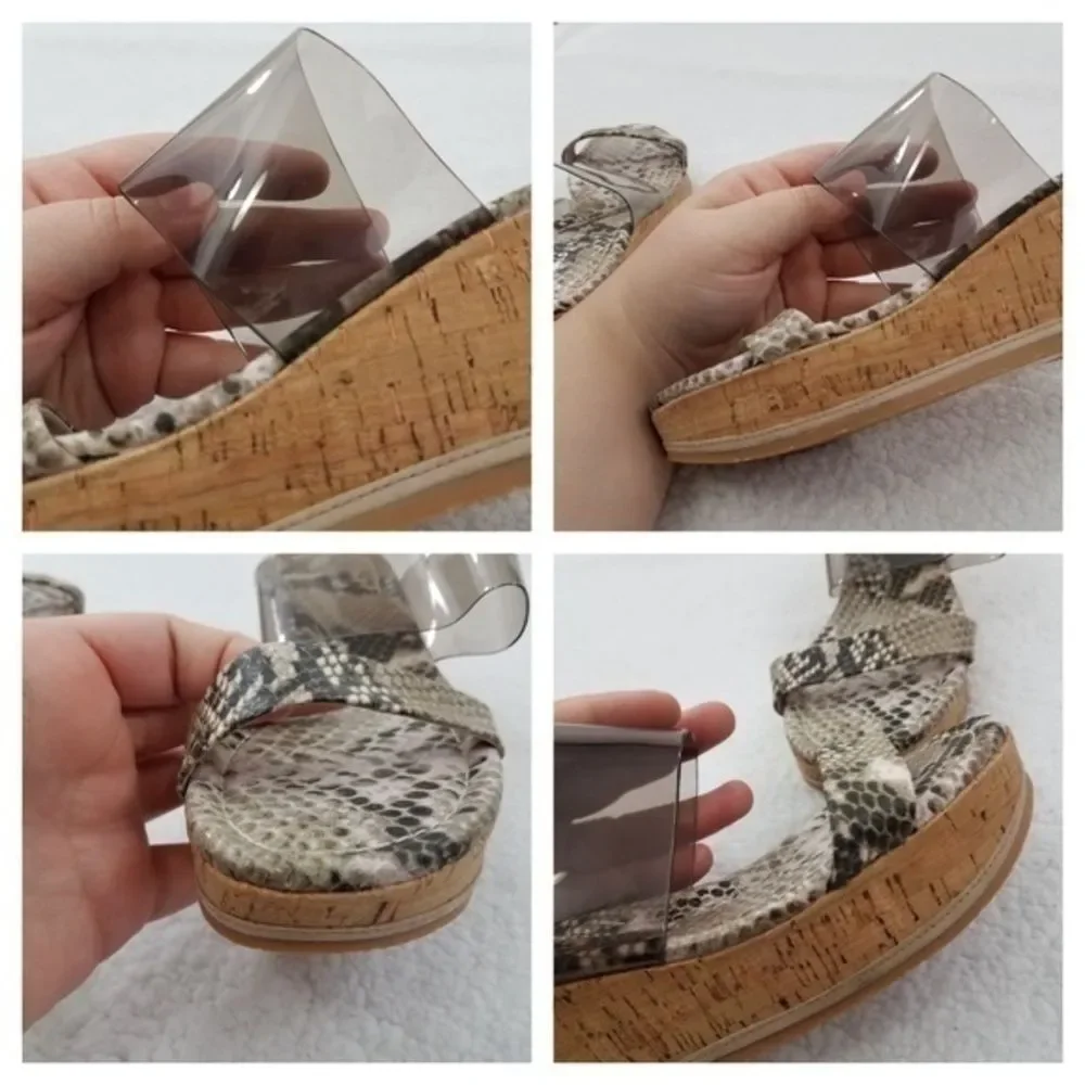 Donald J‎ Pliner Wedges 6.5 M Sabrina Slip On Cork